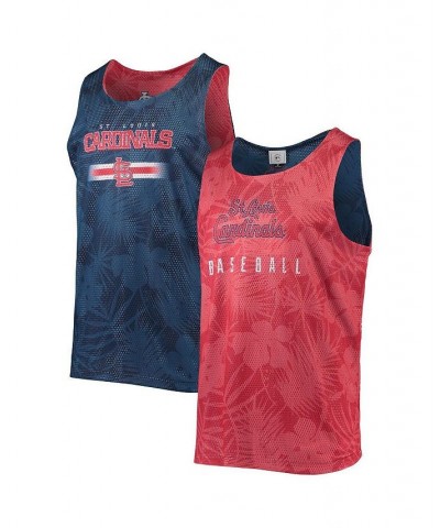 Men's Red St. Louis Cardinals Floral Reversible Mesh Tank Top $21.50 T-Shirts