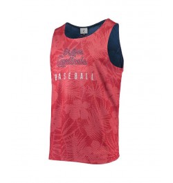 Men's Red St. Louis Cardinals Floral Reversible Mesh Tank Top $21.50 T-Shirts