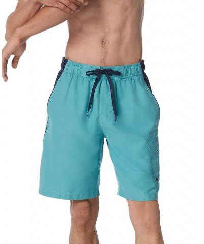 Men's Marina Sport VaporPLUS 9" Swim Trunks Peacoat/Palace Blue $18.96 Swimsuits