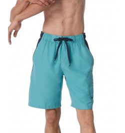 Men's Marina Sport VaporPLUS 9" Swim Trunks Peacoat/Palace Blue $18.96 Swimsuits