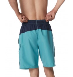 Men's Marina Sport VaporPLUS 9" Swim Trunks Peacoat/Palace Blue $18.96 Swimsuits