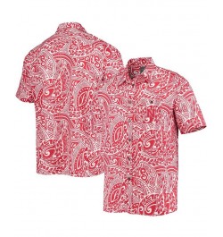 Men's Scarlet Nebraska Huskers Make Like A Tree Camp Button-Up Shirt $30.00 Shirts