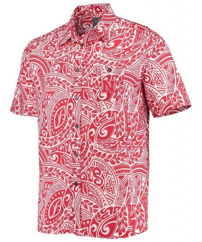 Men's Scarlet Nebraska Huskers Make Like A Tree Camp Button-Up Shirt $30.00 Shirts