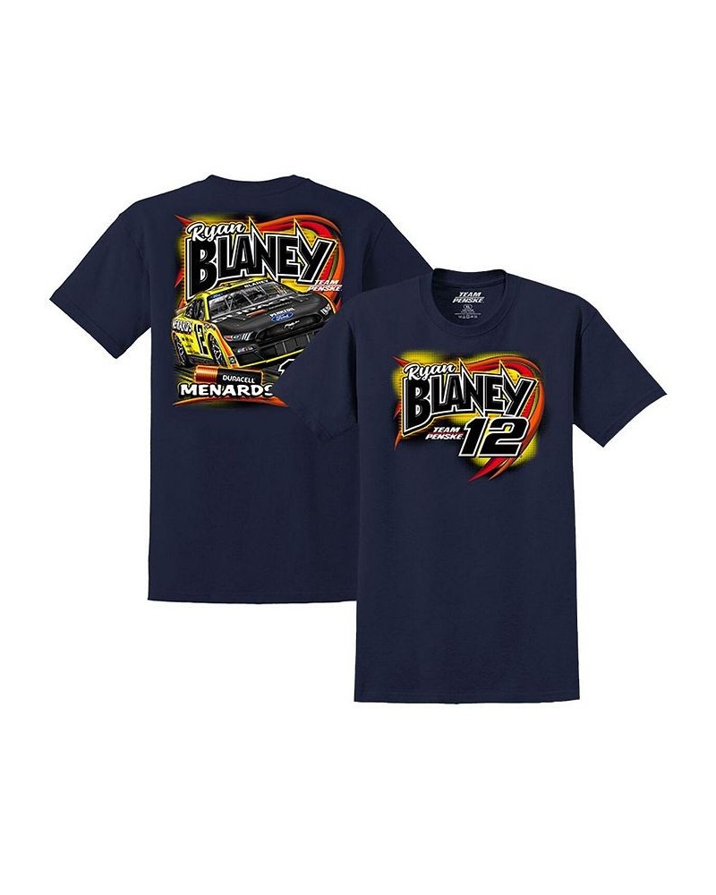 Men's Navy Ryan Blaney Car T-shirt $20.79 T-Shirts