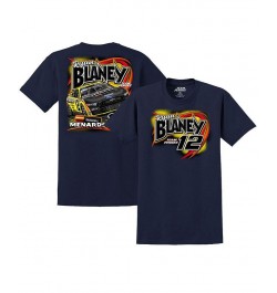 Men's Navy Ryan Blaney Car T-shirt $20.79 T-Shirts