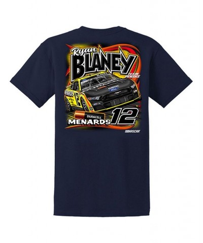 Men's Navy Ryan Blaney Car T-shirt $20.79 T-Shirts