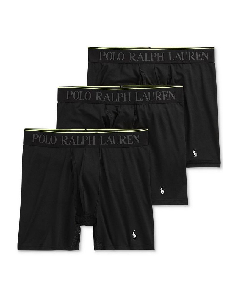 Flex Performance Air Boxer Briefs - 3-Pack Polo Black $24.99 Underwear