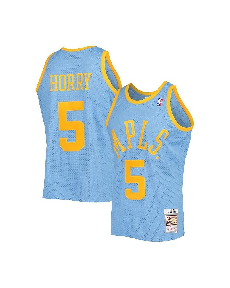 Men's Robert Horry Powder Blue Los Angeles Lakers 2001-02 Hardwood Classics Swingman Jersey $39.59 Jersey