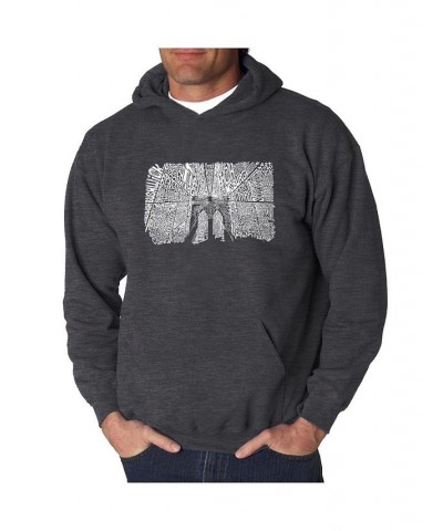 Men's Word Art Hoodie - Brooklyn Bridge Gray $24.60 Sweatshirt