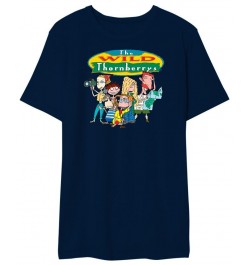 Wild Thornberrys Group Men's Graphic T-Shirt Blue $19.94 T-Shirts