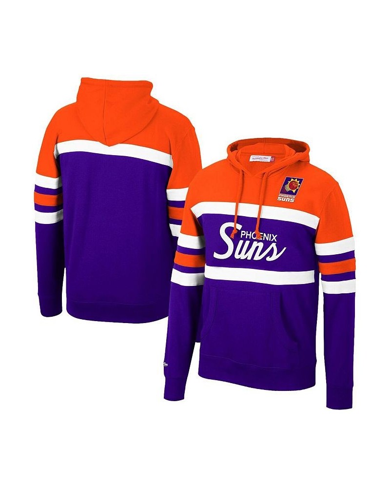 Men's Orange, Purple Phoenix Suns Hardwood Classics Head Coach Color Block Pullover Hoodie $57.60 Sweatshirt