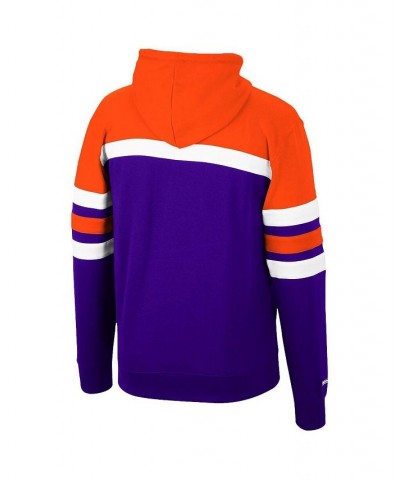 Men's Orange, Purple Phoenix Suns Hardwood Classics Head Coach Color Block Pullover Hoodie $57.60 Sweatshirt