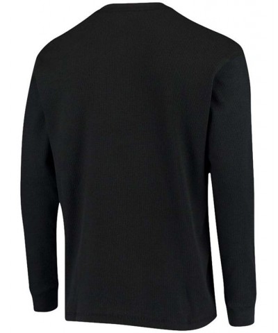 Men's Black Jacksonville Jaguars Maverick Thermal Henley Long Sleeve T-shirt $28.55 T-Shirts