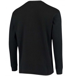 Men's Black Jacksonville Jaguars Maverick Thermal Henley Long Sleeve T-shirt $28.55 T-Shirts