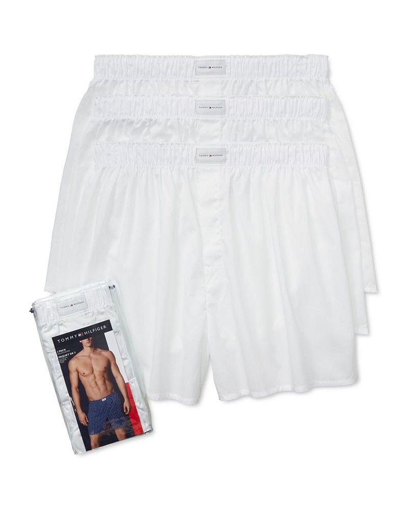 Men's 3-Pk. Classic Printed Cotton Poplin Boxers PD01 $19.59 Underwear