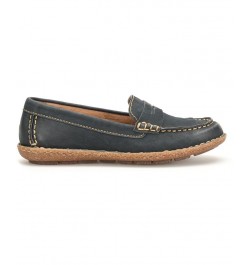 Women's Nerina Comfort Slip On Flats Blue $48.10 Shoes