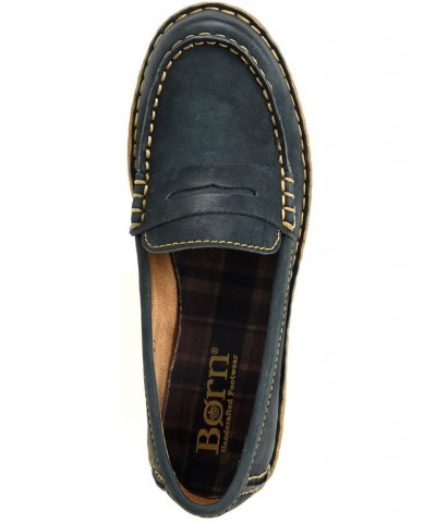 Women's Nerina Comfort Slip On Flats Blue $48.10 Shoes