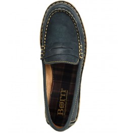 Women's Nerina Comfort Slip On Flats Blue $48.10 Shoes