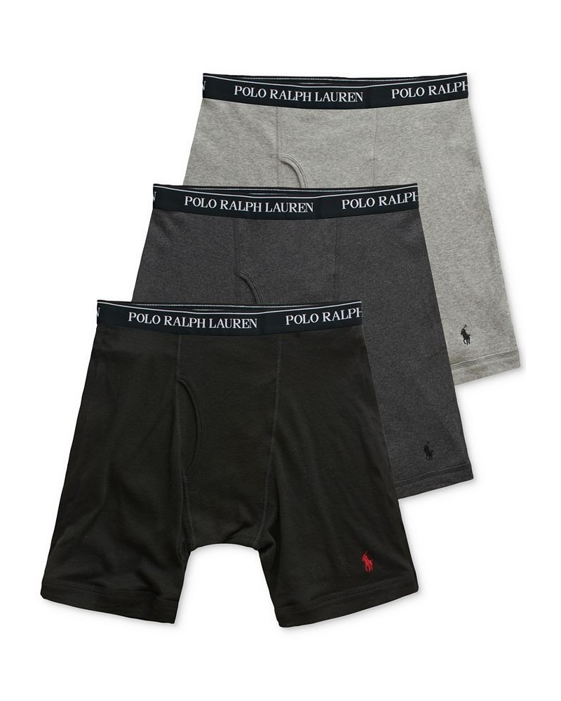 Men's Classic-Fit Boxer Briefs, 3-Pack Multi $27.50 Underwear