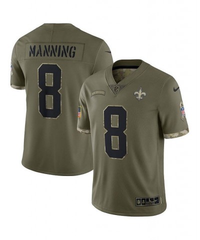 Men's Archie Manning Olive New Orleans Saints 2022 Salute To Service Retired Player Limited Jersey $46.40 Jersey