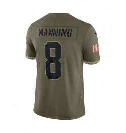 Men's Archie Manning Olive New Orleans Saints 2022 Salute To Service Retired Player Limited Jersey $46.40 Jersey