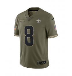 Men's Archie Manning Olive New Orleans Saints 2022 Salute To Service Retired Player Limited Jersey $46.40 Jersey