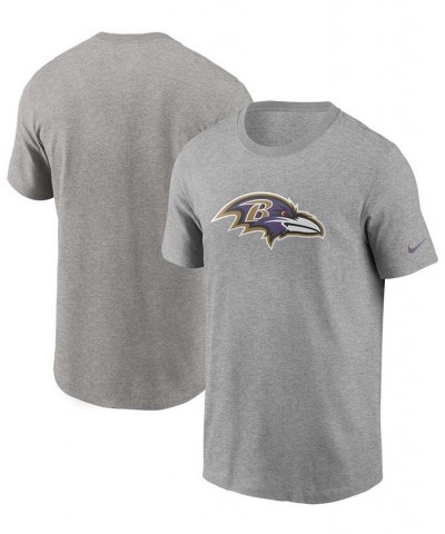 Men's Heathered Gray Baltimore Ravens Primary Logo T-shirt $20.25 T-Shirts