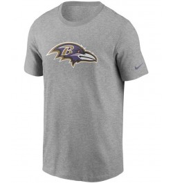 Men's Heathered Gray Baltimore Ravens Primary Logo T-shirt $20.25 T-Shirts