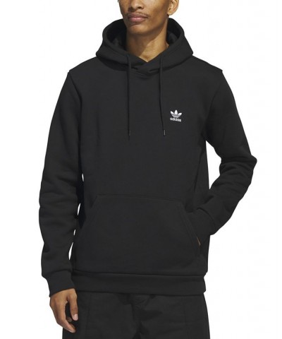 Men's Trefoil Essentials Long-Sleeve Hoodie Black $28.70 Sweatshirt