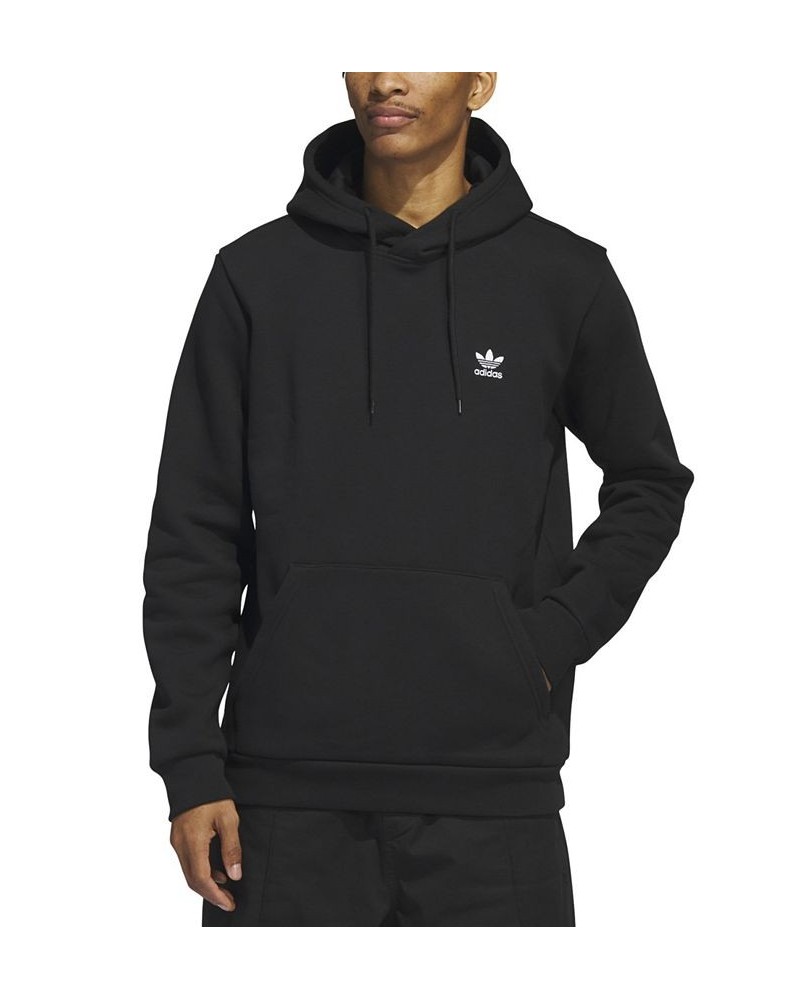 Men's Trefoil Essentials Long-Sleeve Hoodie Black $28.70 Sweatshirt