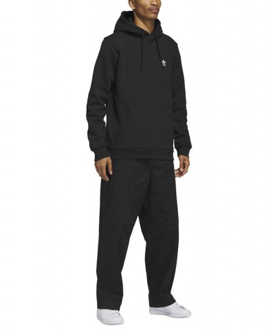 Men's Trefoil Essentials Long-Sleeve Hoodie Black $28.70 Sweatshirt