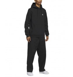 Men's Trefoil Essentials Long-Sleeve Hoodie Black $28.70 Sweatshirt