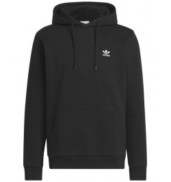 Men's Trefoil Essentials Long-Sleeve Hoodie Black $28.70 Sweatshirt