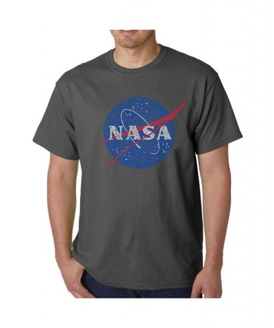 Mens Word Art T-Shirt - Nasa Meatball Logo Gray $24.74 T-Shirts