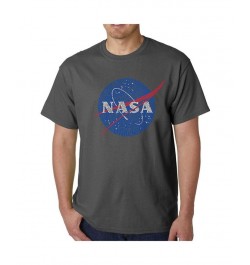 Mens Word Art T-Shirt - Nasa Meatball Logo Gray $24.74 T-Shirts