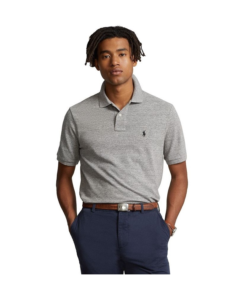 Men's Custom Slim Fit Mesh Polo Canterbury Heather $56.40 Polo Shirts