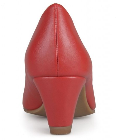 Women's Luu-M Heels Red $48.59 Shoes