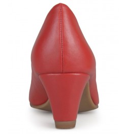 Women's Luu-M Heels Red $48.59 Shoes