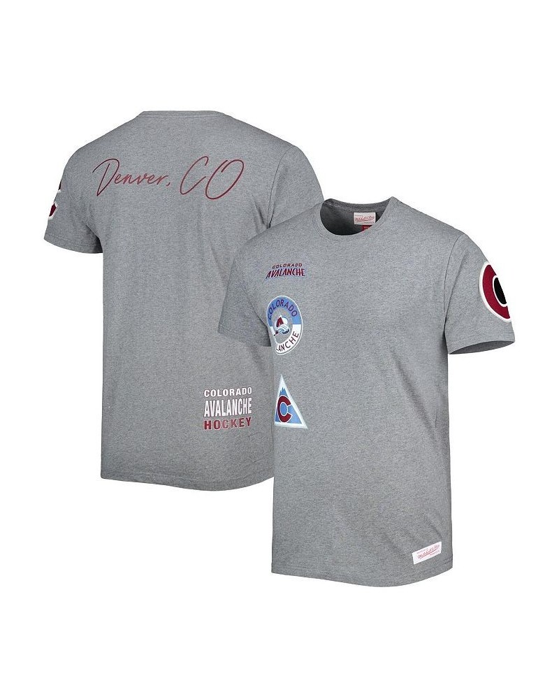 Men's Heather Gray Colorado Avalanche City Collection T-shirt $30.55 T-Shirts