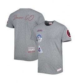 Men's Heather Gray Colorado Avalanche City Collection T-shirt $30.55 T-Shirts