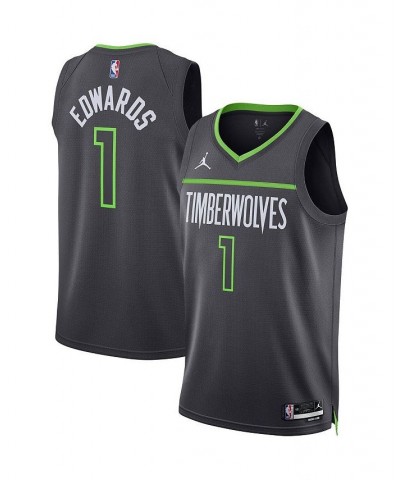 Men's Brand Anthony Edwards Charcoal Minnesota Timberwolves 2022/23 Statement Edition Swingman Jersey $62.40 Jersey