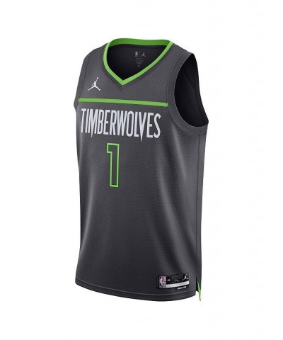 Men's Brand Anthony Edwards Charcoal Minnesota Timberwolves 2022/23 Statement Edition Swingman Jersey $62.40 Jersey