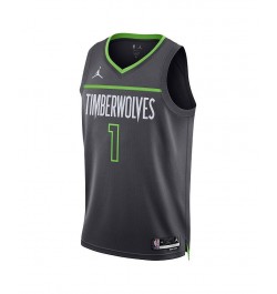 Men's Brand Anthony Edwards Charcoal Minnesota Timberwolves 2022/23 Statement Edition Swingman Jersey $62.40 Jersey