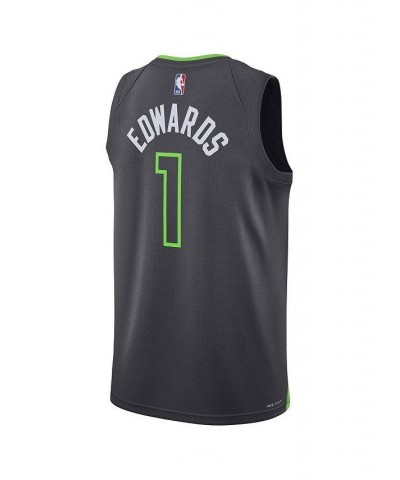 Men's Brand Anthony Edwards Charcoal Minnesota Timberwolves 2022/23 Statement Edition Swingman Jersey $62.40 Jersey