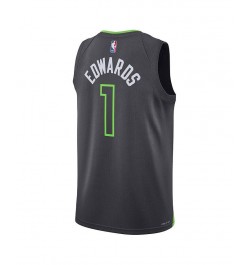 Men's Brand Anthony Edwards Charcoal Minnesota Timberwolves 2022/23 Statement Edition Swingman Jersey $62.40 Jersey