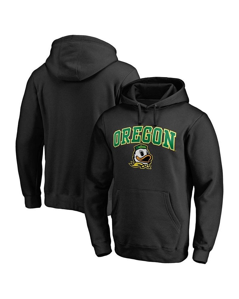 Men's Black Oregon Ducks Campus Logo Pullover Hoodie $17.20 Sweatshirt