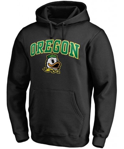 Men's Black Oregon Ducks Campus Logo Pullover Hoodie $17.20 Sweatshirt