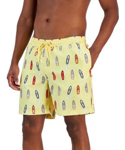 Men's Wave Catchers Swim Trunks Yellow $13.24 Swimsuits