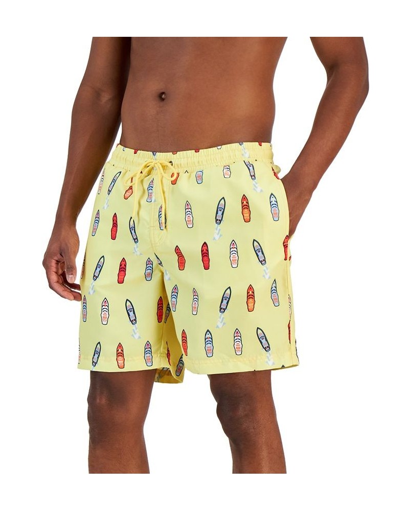 Men's Wave Catchers Swim Trunks Yellow $13.24 Swimsuits