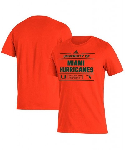 Men's Orange Miami Hurricanes Front Page Amplifier T-shirt $14.35 T-Shirts